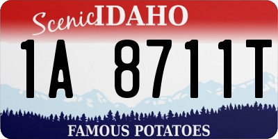ID license plate 1A8711T