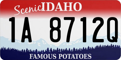 ID license plate 1A8712Q