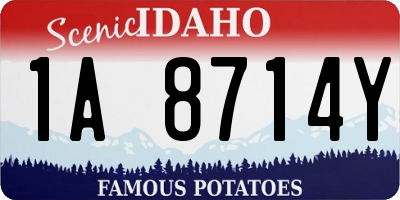 ID license plate 1A8714Y
