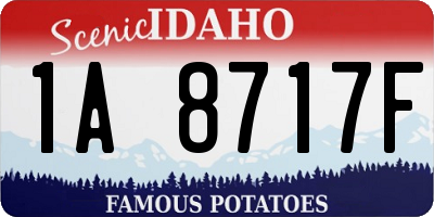 ID license plate 1A8717F