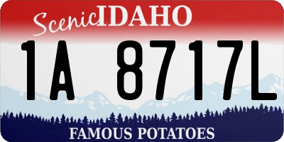 ID license plate 1A8717L