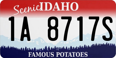 ID license plate 1A8717S