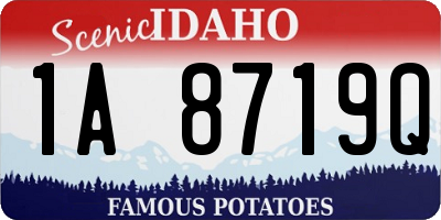 ID license plate 1A8719Q