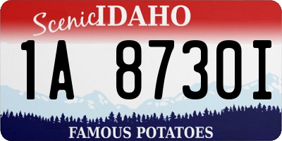 ID license plate 1A8730I
