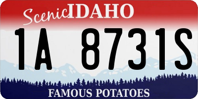 ID license plate 1A8731S