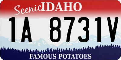 ID license plate 1A8731V