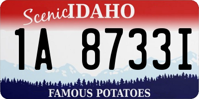 ID license plate 1A8733I