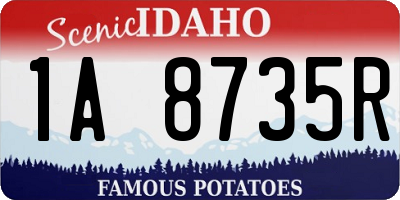 ID license plate 1A8735R