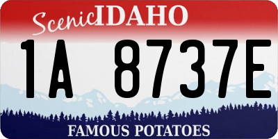 ID license plate 1A8737E