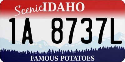ID license plate 1A8737L