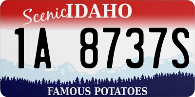 ID license plate 1A8737S