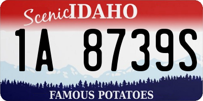 ID license plate 1A8739S