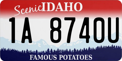 ID license plate 1A8740U