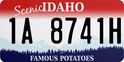 ID license plate 1A8741H