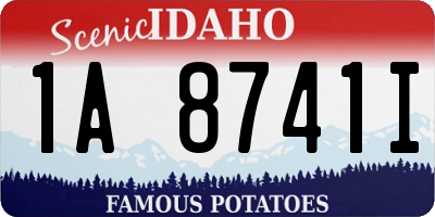 ID license plate 1A8741I