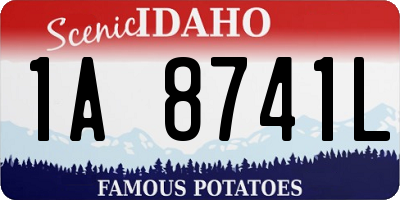ID license plate 1A8741L
