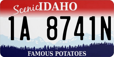 ID license plate 1A8741N