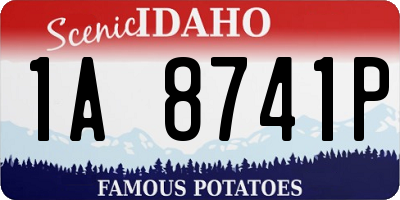 ID license plate 1A8741P