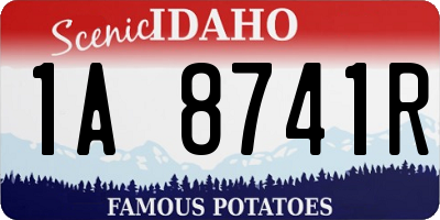 ID license plate 1A8741R