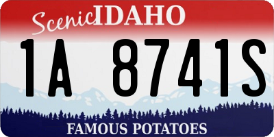 ID license plate 1A8741S