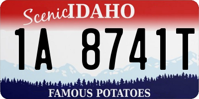 ID license plate 1A8741T