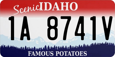 ID license plate 1A8741V