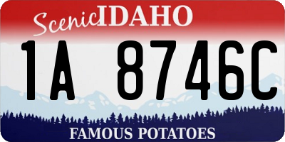 ID license plate 1A8746C