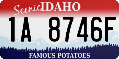 ID license plate 1A8746F