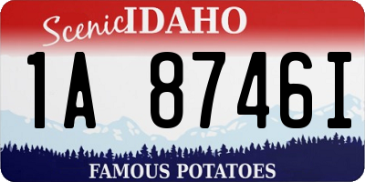 ID license plate 1A8746I