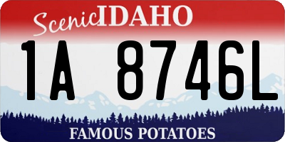 ID license plate 1A8746L