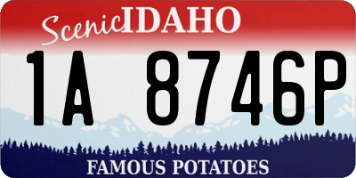 ID license plate 1A8746P