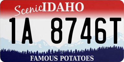 ID license plate 1A8746T