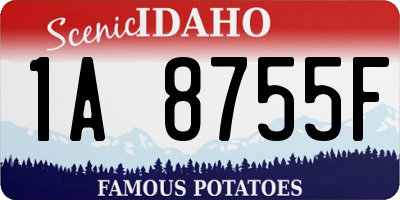 ID license plate 1A8755F
