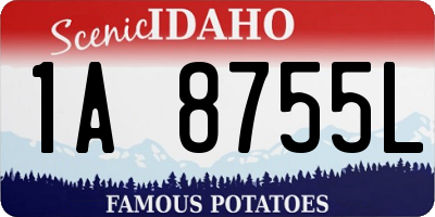 ID license plate 1A8755L