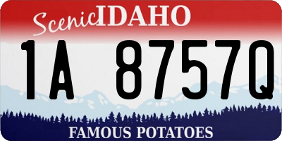 ID license plate 1A8757Q