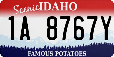 ID license plate 1A8767Y
