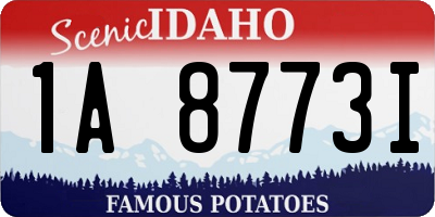 ID license plate 1A8773I