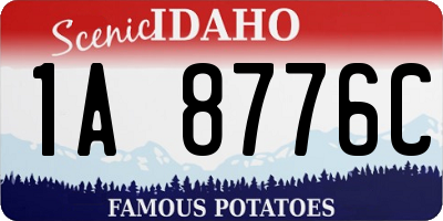 ID license plate 1A8776C