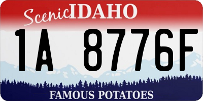 ID license plate 1A8776F