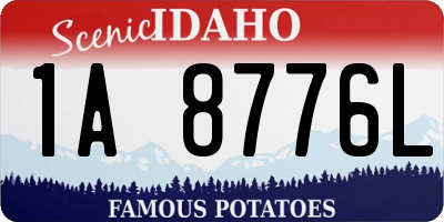 ID license plate 1A8776L