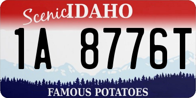 ID license plate 1A8776T