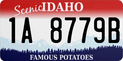 ID license plate 1A8779B