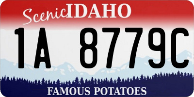 ID license plate 1A8779C