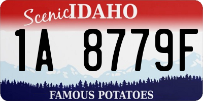 ID license plate 1A8779F