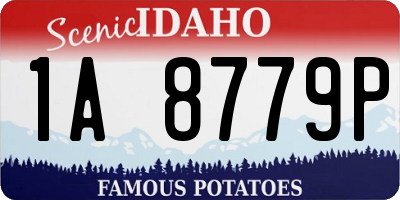 ID license plate 1A8779P