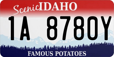 ID license plate 1A8780Y