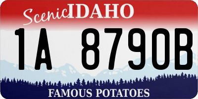 ID license plate 1A8790B