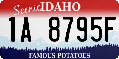 ID license plate 1A8795F