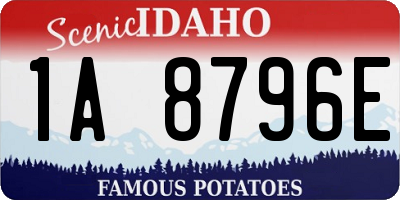 ID license plate 1A8796E