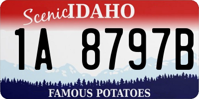 ID license plate 1A8797B